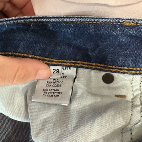 Hudson Women's Midrise Straight Leg Stretch Blue Jeans Pants 29 size 8 EUC - Picture 6 of 6